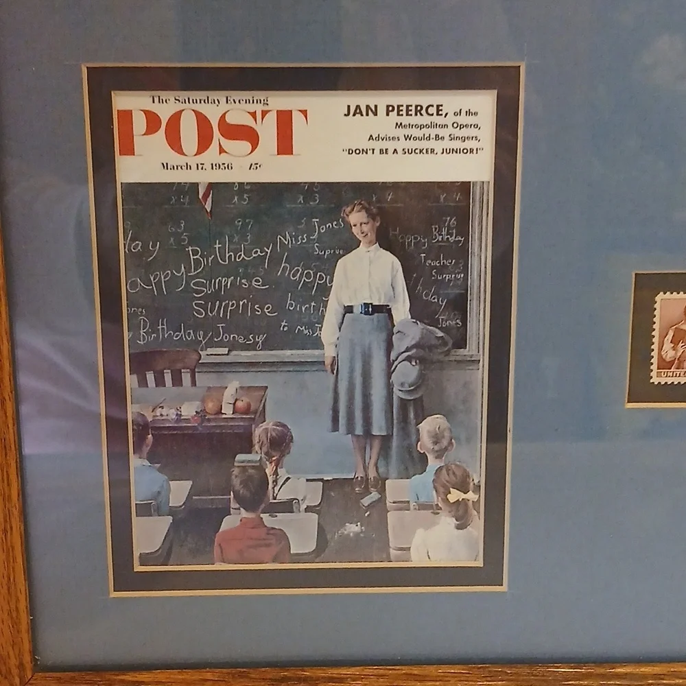 Norman Rockwell framed vintage